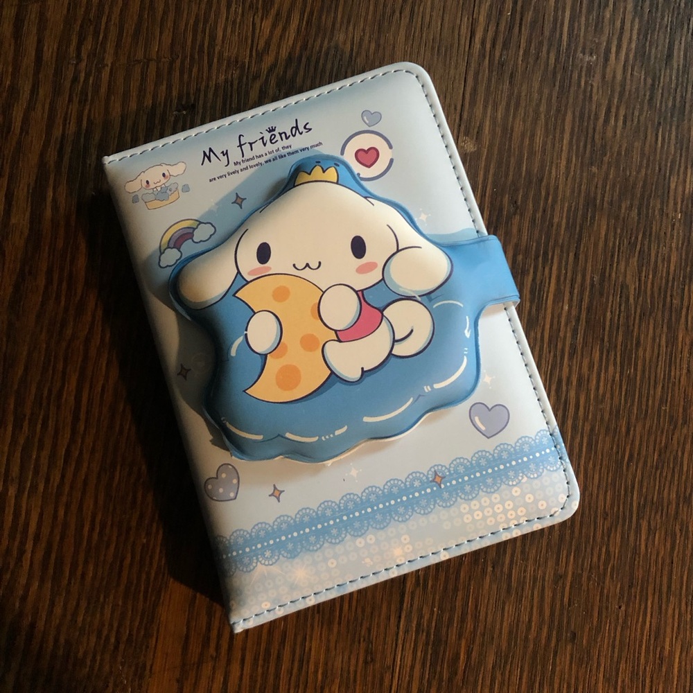 Mini Cinnamoroll Puffy Journal Notebook